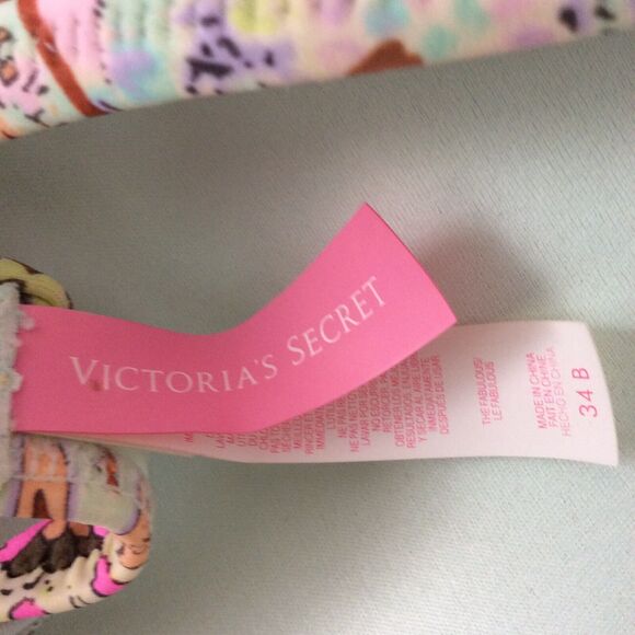 Victoria's Secret Bikini Top Pleated Multicolor Metallic Swimwear - Picture 6 of 6